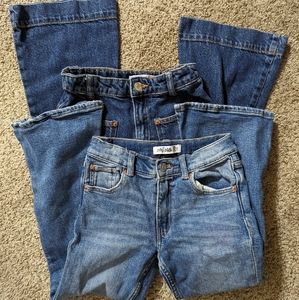 Set of 2 Zara Fit and Flare Blue Jeans Size 8